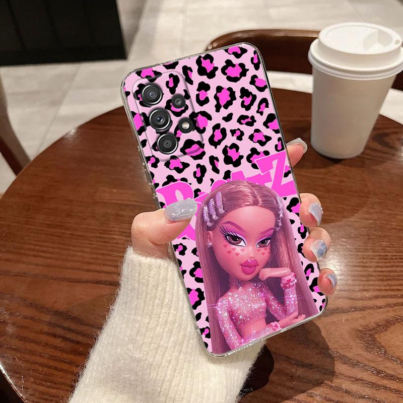 

Clear Case For Samsung Galaxy A57 A37 A56 5G A36 Case A55 A54 A35 A26 A07 A17 A16 A06 A34 A15 Soft Cover Disney Bratzs Pink Girl Galaxy A50