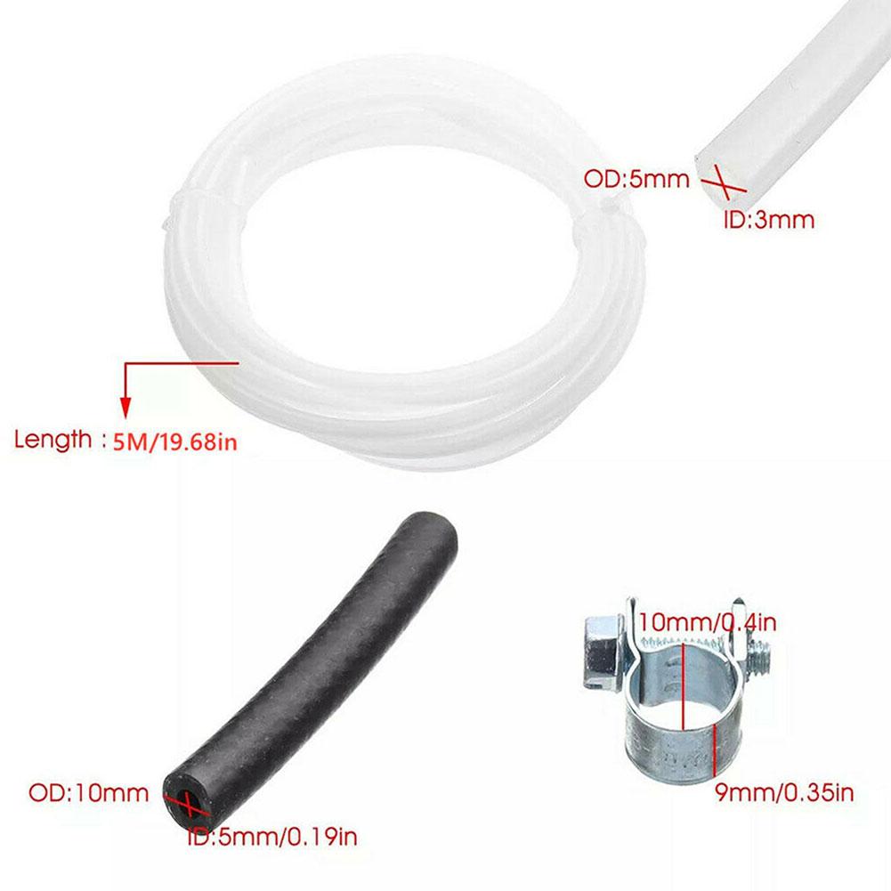 5M Fuel Tank Standpipe Kit Replaceable Parking Heater Fuel Line Kit for Eberspacher/ Webasto Heater Diesel Hose Clip