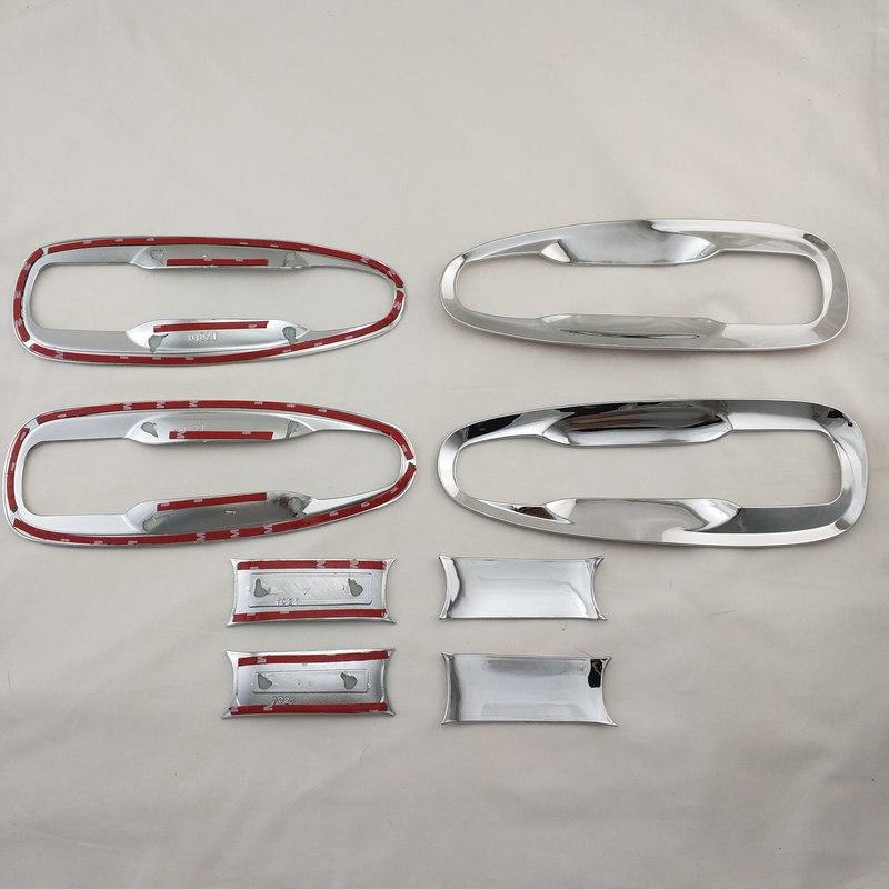 For Toyota Land Cruiser Prado FJ150 150 2010 2014 2015 2017 ABS Chrome Car Accessorie Door Handle Bowl Cover Trim Paste Style