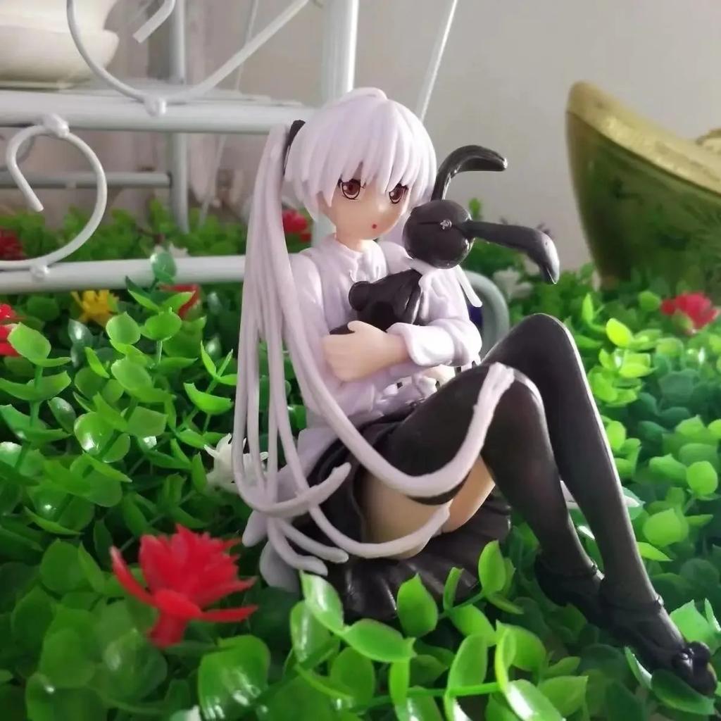New 10Cm Cute Anime Lady Doll With Rabbit - Perfect Birthday Gift & Home Decoration!