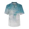 Men's Short Sleeve Button Lapel Solid Color Chest Pocket Dry-nurse Top