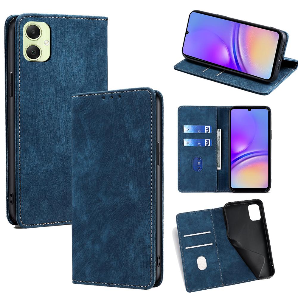 For Samsung Galaxy A05 4G Case RFID Blocking Wallet Foldable Stand Leather Phone Cover