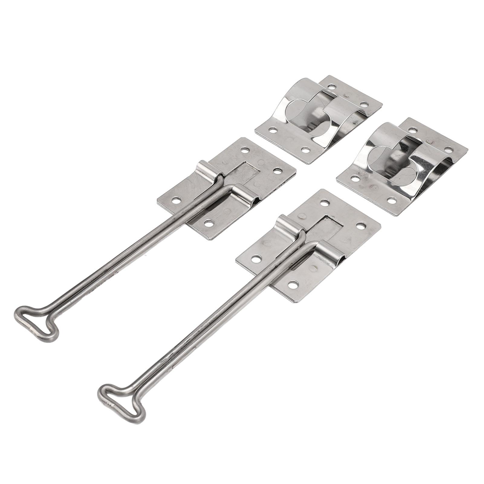 

2PCS RV Door Latch 304 Stainless Steel Multifunctional T Style Entry Door Catch Holder for Cargo Trailer Camper Truck 4 6 inches