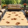 Teddy bear pattern plush rug kids room nursery floor mat cute animal print soft anti slip carpet home decor