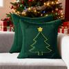Christmas Tree Pillowcase 18x18 Inch Christmas Winter Print Decorative Pillowcase Retro Holiday Decorative Throw Pillowcase Sofa Bed Decoration