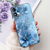 For Motorola Moto E13 Case Popular Flower Art Cover Soft Black TPU Silicone Phone Cases For Moto E14 E13 E 13 MotoE13 Back Cover
