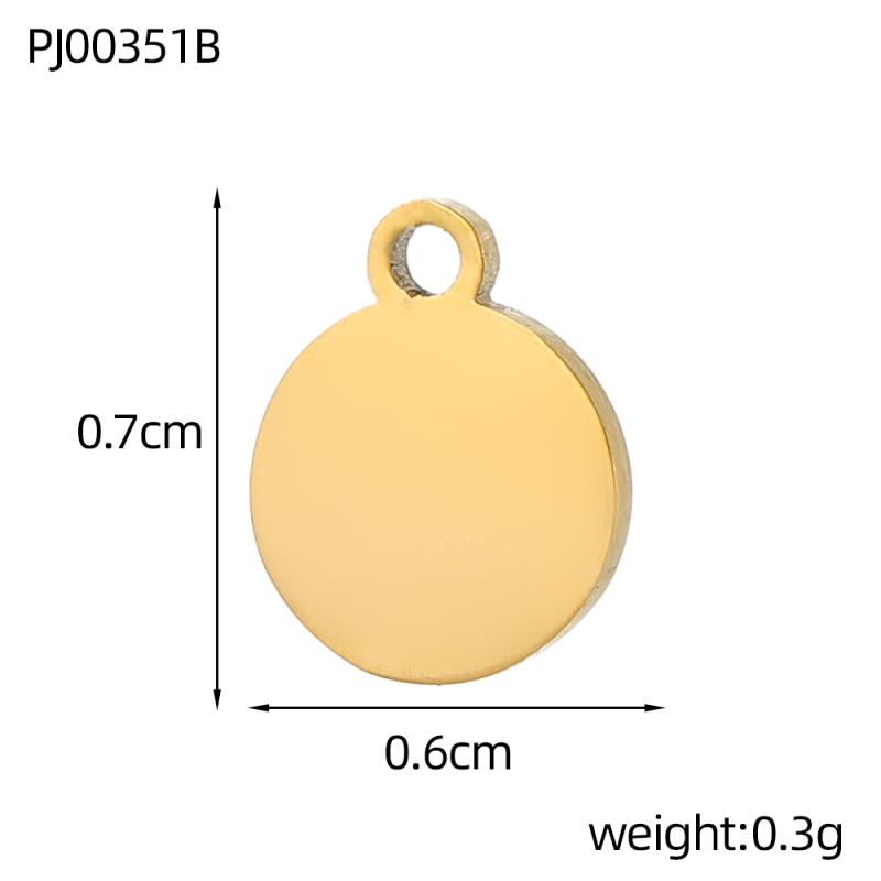 CARLIDANA2PCS DIY Butterfly Starfish Clover Flower Handmade Accessories Charm Stainless Steel Gold Plated Pendant Jewelry