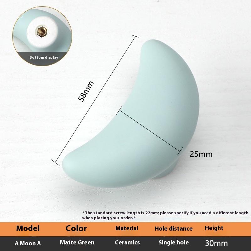 Keramik Schrankgriffe im nordischen Stil für Kinderzimmer, Macaron-farbenfrohe runde Schubladenknöpfe und -griffe, Möbelgriffe für Kinder