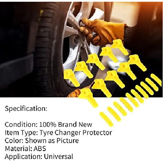 KIMISS Tire Changer Protector, 20pcs Tyre Changer Mount Demount Head Duck Insert Rim Protector