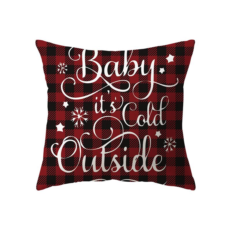 Vánoční dekorace Vánoční motiv Vzor potisku Povlak na polštář Domácí Obývací pokoj Dekorace na pohovku Povlak na polštář