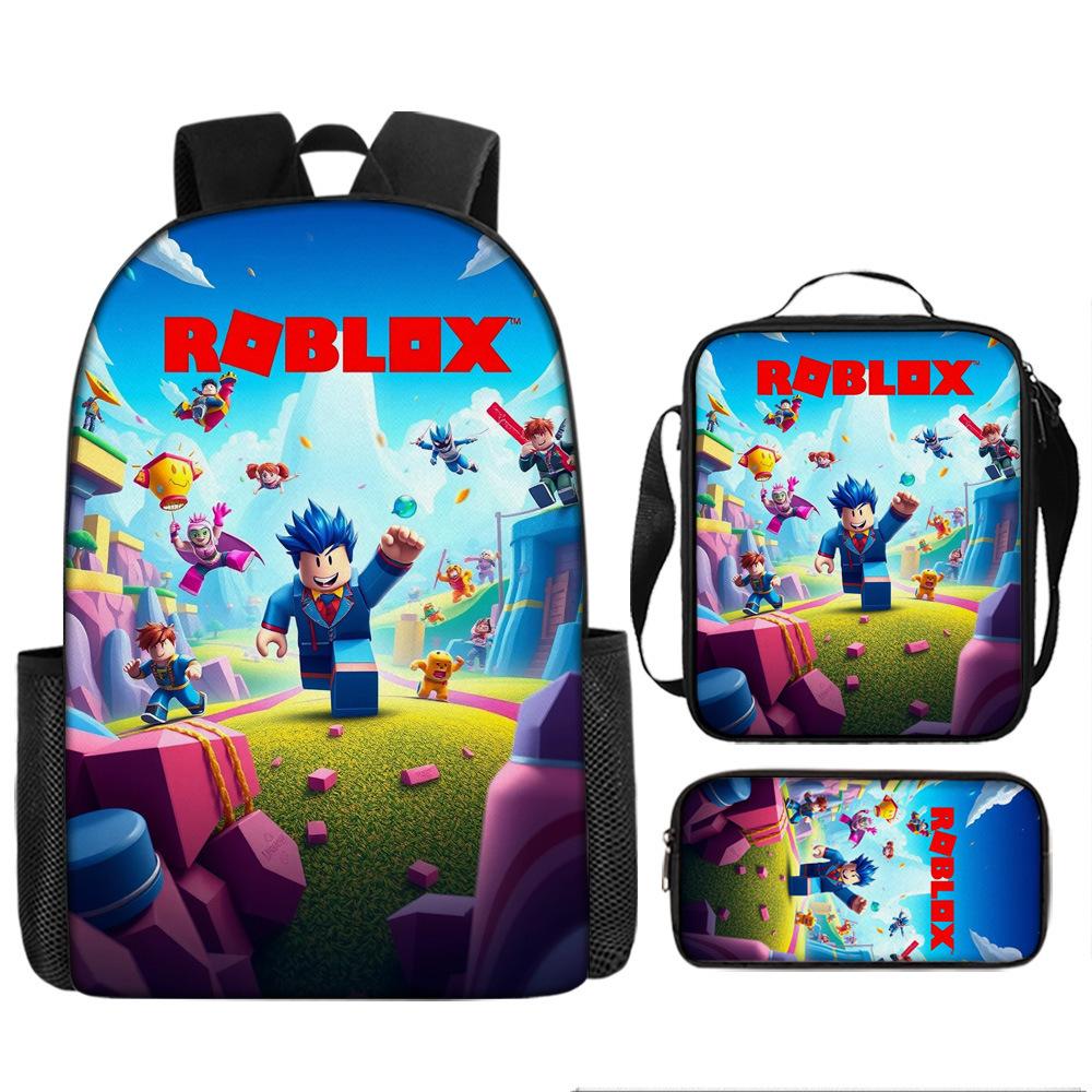 Robles Backpack Three-Piece Children'S Cartoon Backpack Large Capacity School Bag