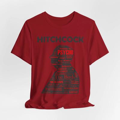 Hitchcock-Inspired Tee – Bold Graphic Shirt for Fans of Suspense and Style