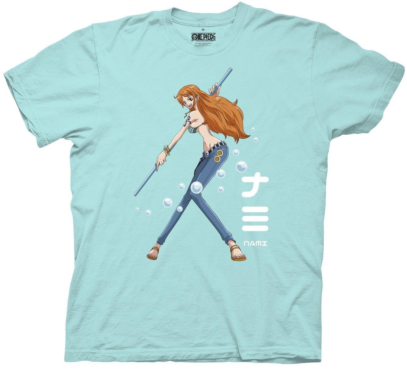 One Piece Nami Pose Anime Adult T-shirt L