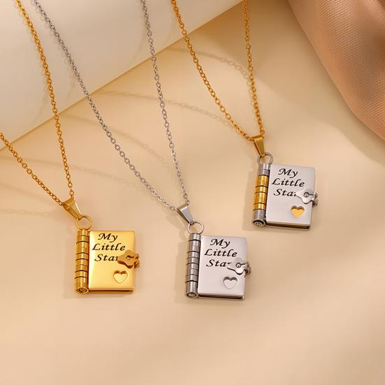 Náhrdelník s přívěskem knihy Můj malý hvězdičko Knižní náhrdelník Mini kniha se 6 stranami Náhrdelník Šperky lásky Dárek k narozeninám k promoci pro dceru