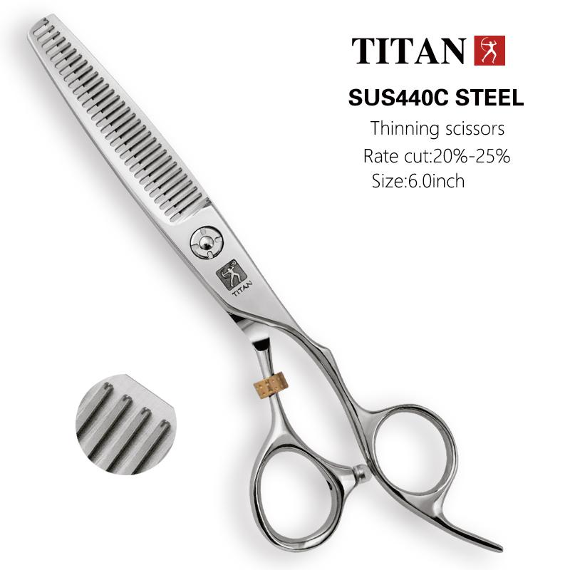 TITAN Professional Hairdressing Scissors Barber Scissors Cutting Thinning Scissors Hair Shear 6 Inch 6.5 Inch Japan 440C Steel