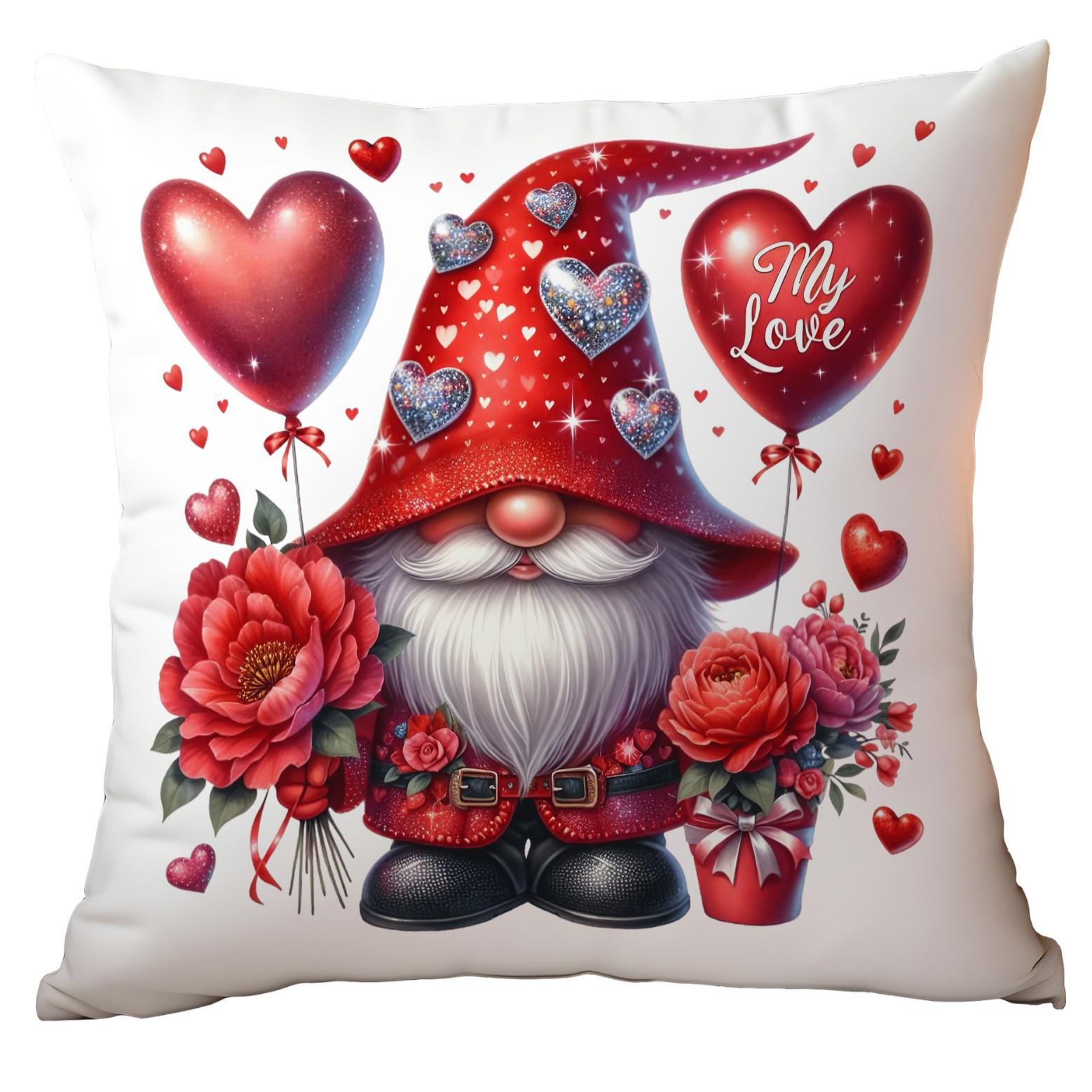 

Новый европейский и американский День святого Валентина Любовный гном Горячая распродажа День святого Валентина Наволочка-подушка 45 * 45Cm