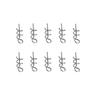100PCS Bag 14mm Stainless Steel Soft Bait Pin Lure Fishing Spring Fixed Lock Fishing Accessory