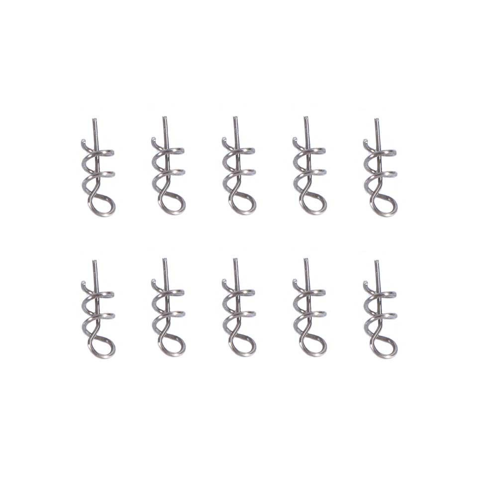100PCS Bag 14mm Stainless Steel Soft Bait Pin Lure Fishing Spring Fixed Lock Fishing Accessory