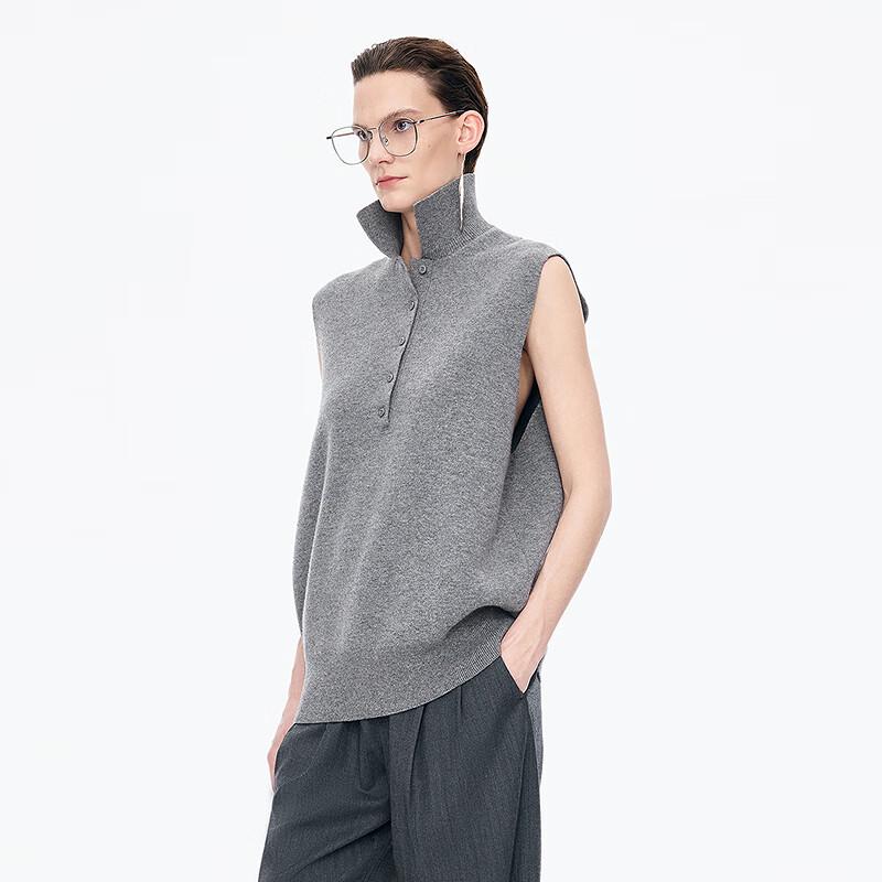 JNBY Women's 2025 Autumn Sleeveless Polo Knit Top