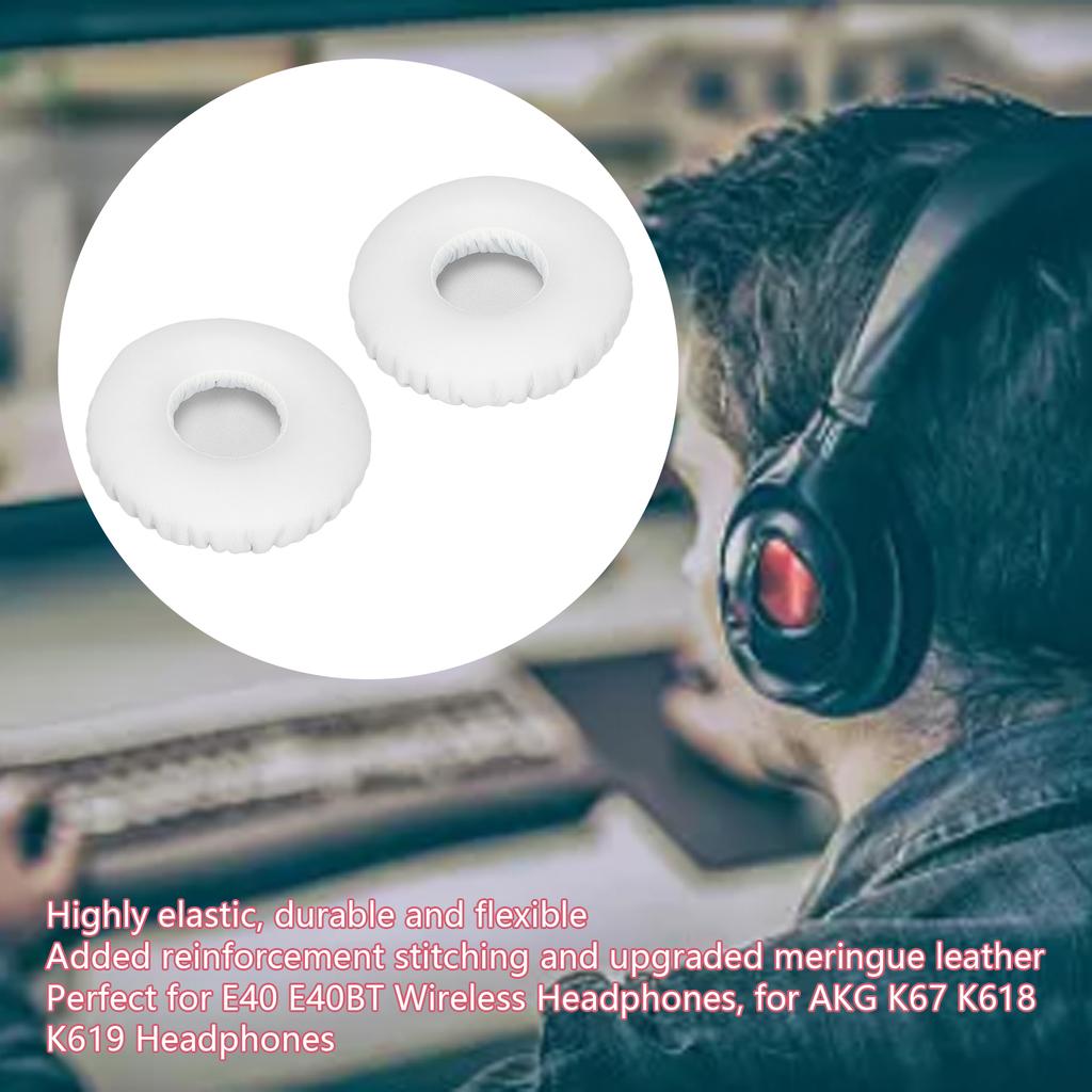 Headphones Ear Pads Replacement Soft Easy Installation Ear Cushion for E40 E40  Wireless   Headphones