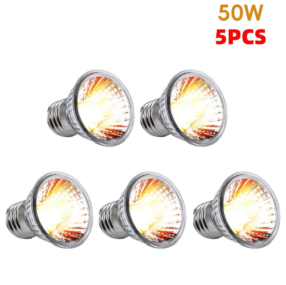 1/2/3/5PCS 25/50/75W UVA+UVB Reptile Lamp Bulb Reptile Heat Lamp Turtle Basking Amphibians UV Light Bulbs Full Spectrum Sunlamp