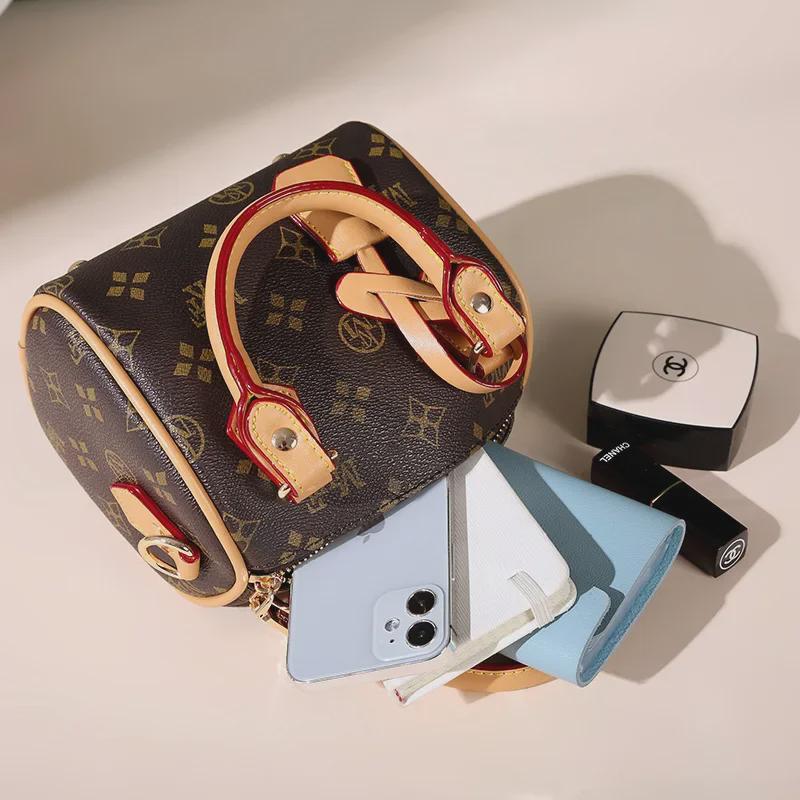 MKF Women's Printed Mini Shoulder Bag, 2023 Fashion Trend Boston Style Messenger Bag