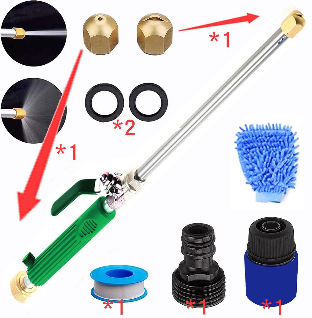 Spray Cleaning Washing Accessories Maintenance High Pressure Power Water Gun Cleaning Machine Water Jet Hose Rod Nozzle Sprayer