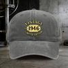 1 Vintage Washed Hat, A Must-Have Baseball Cap For Men'S Travel From The Vintage Limited Edition 1946, A Fashionable Daily Wear