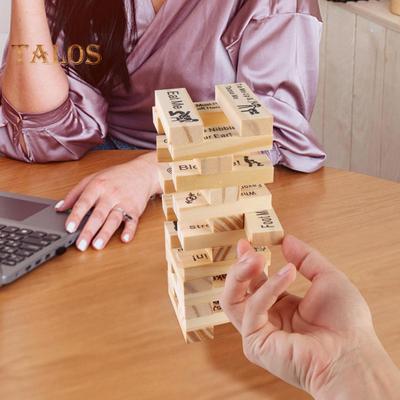 Dating Blocks Tower Set, Herausforderungen für Erwachsene, stapelbares Baustein-Set, Block Tower Stapelspiel für Paare, Date Night