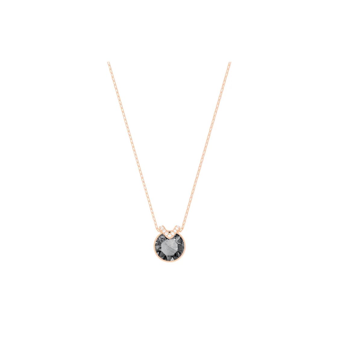 

Swarovski Bella V Black Crystal Gold Plated Necklace Women necklace 5528552 Box (Random Color)