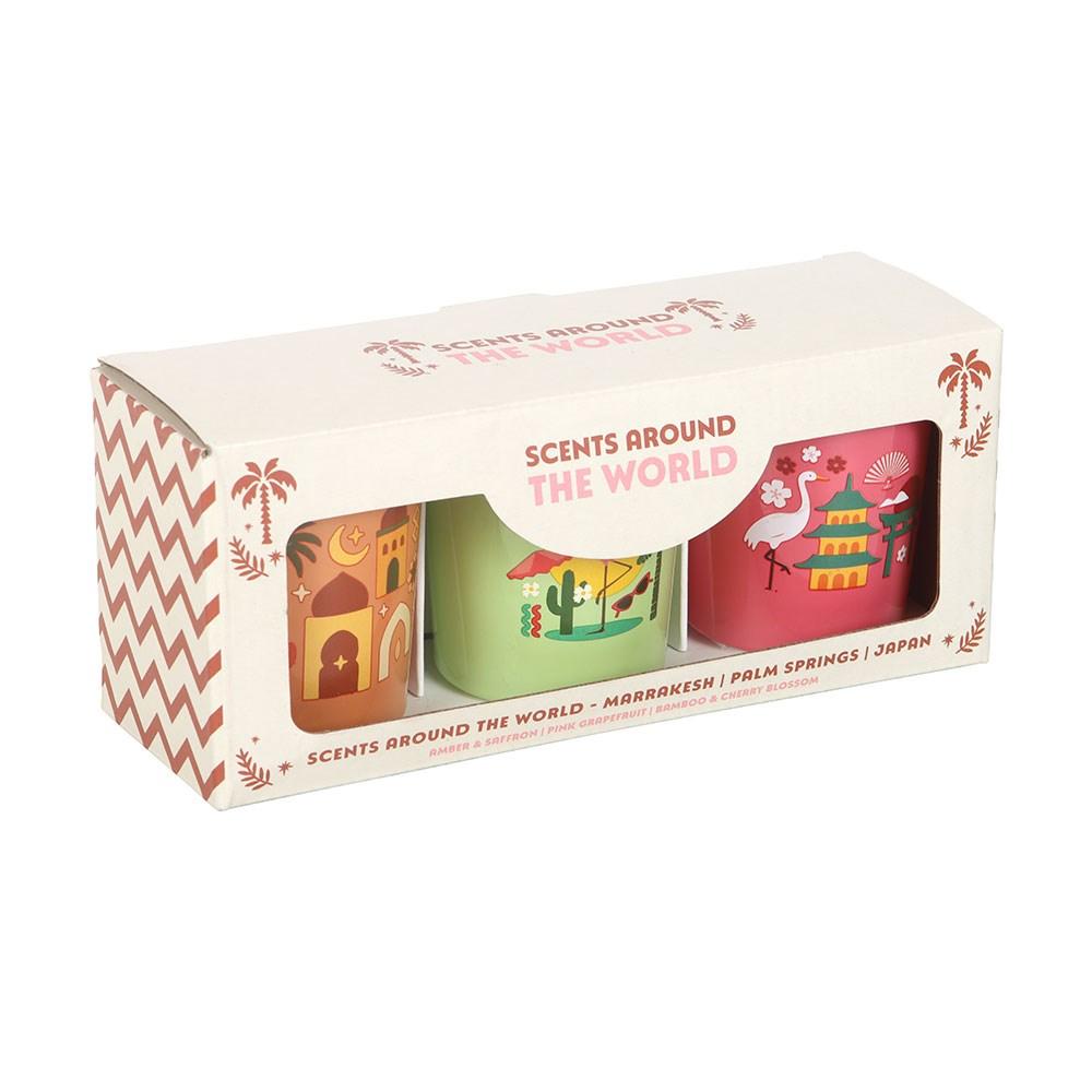 Something Different Around The World Scented Candle (Pack of 3)