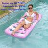 New Arrival Adult Inflatable PVC Water Lounger - Striped Mesh Floating Hammock
