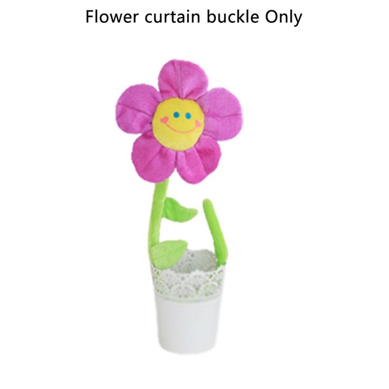 Sunflower Rose Window Treatment Tieback Short Plush 8 Vivid Colors 3 Height Options