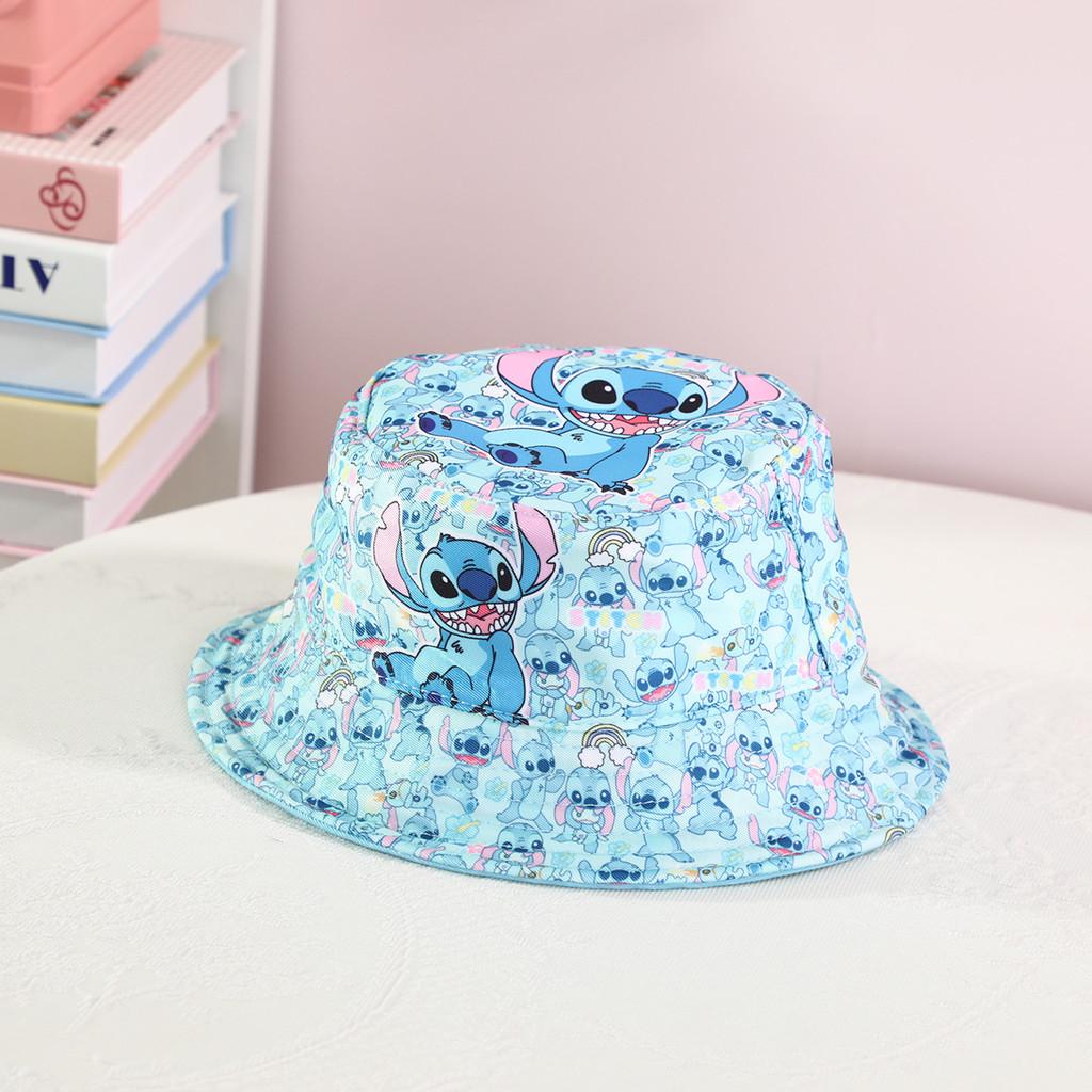 Stitch Kuromi Cartoon Print Fisherman Hat With Uv Protection For Outdoor Sun Shade