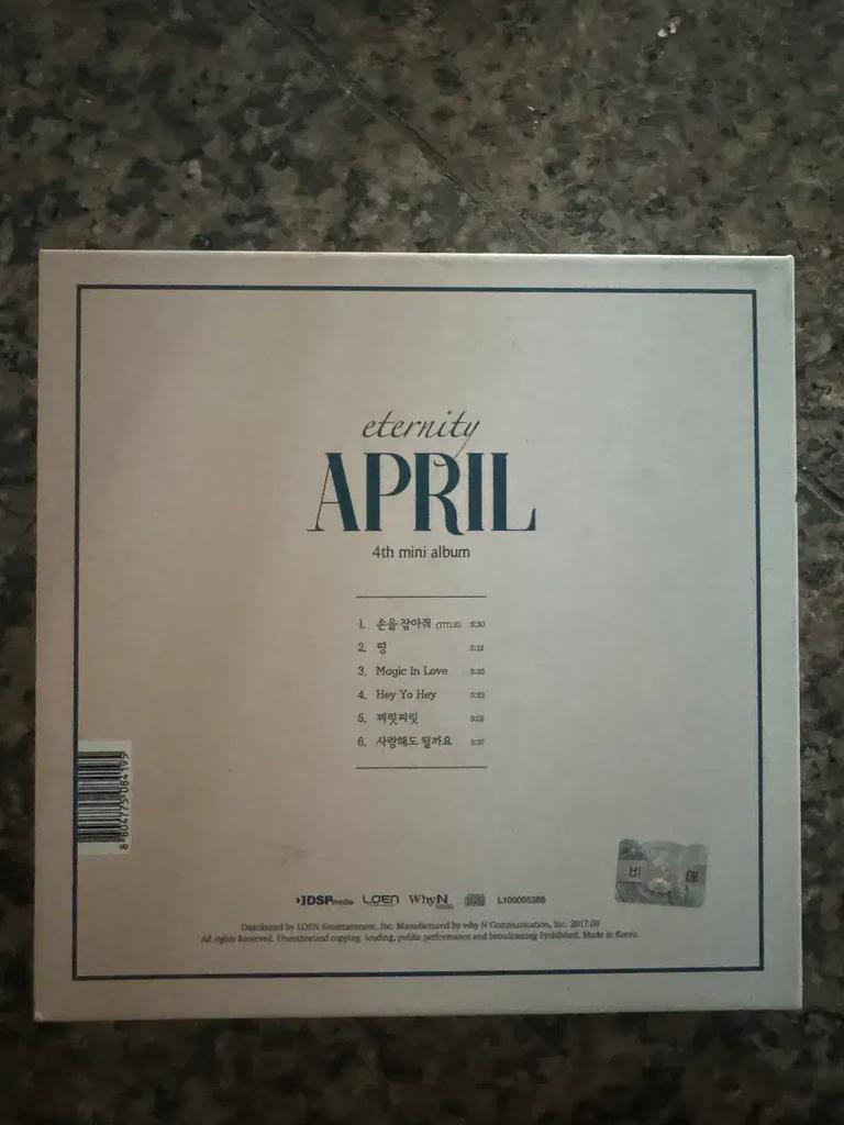 Secret April April Eternity Autographed Autographed Message Album