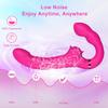 Remote Control Double Ended Dildo Vibrator 5 Flapping 10 Vibrating Vagina G Spot Stimulator Lesbian Sex Toys for Woman Couples