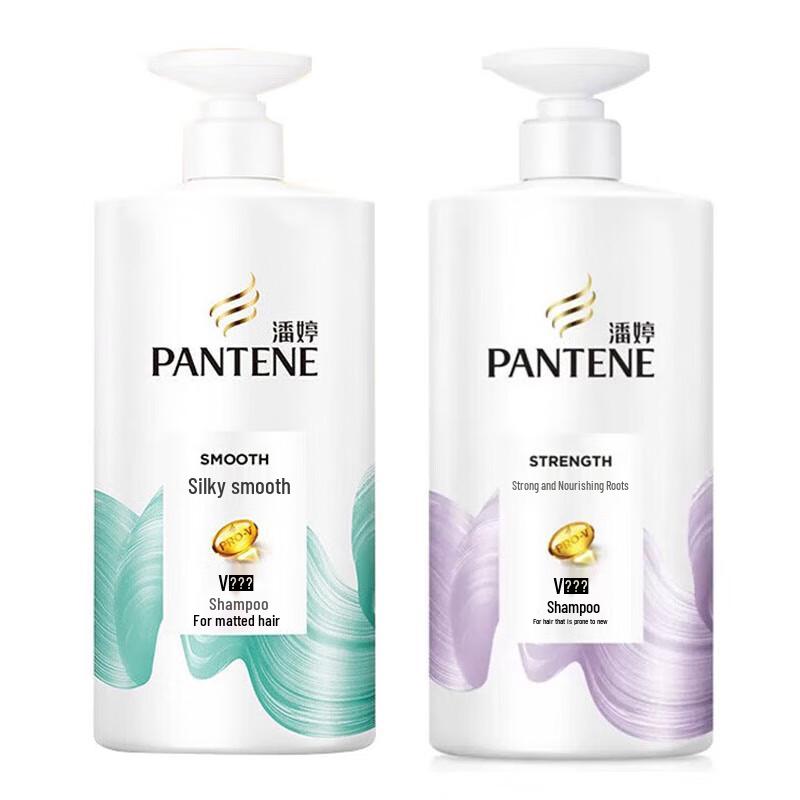 

Pantene Strong Root & Silky Smooth Shampoo Set (750g x 2)
