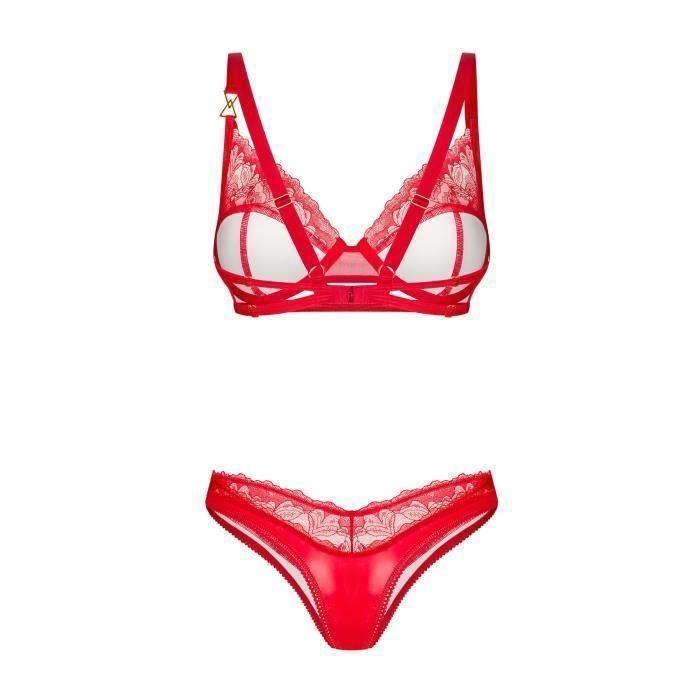Obsessive - Aliosa Dvoudílný komplet - Červená L/XL