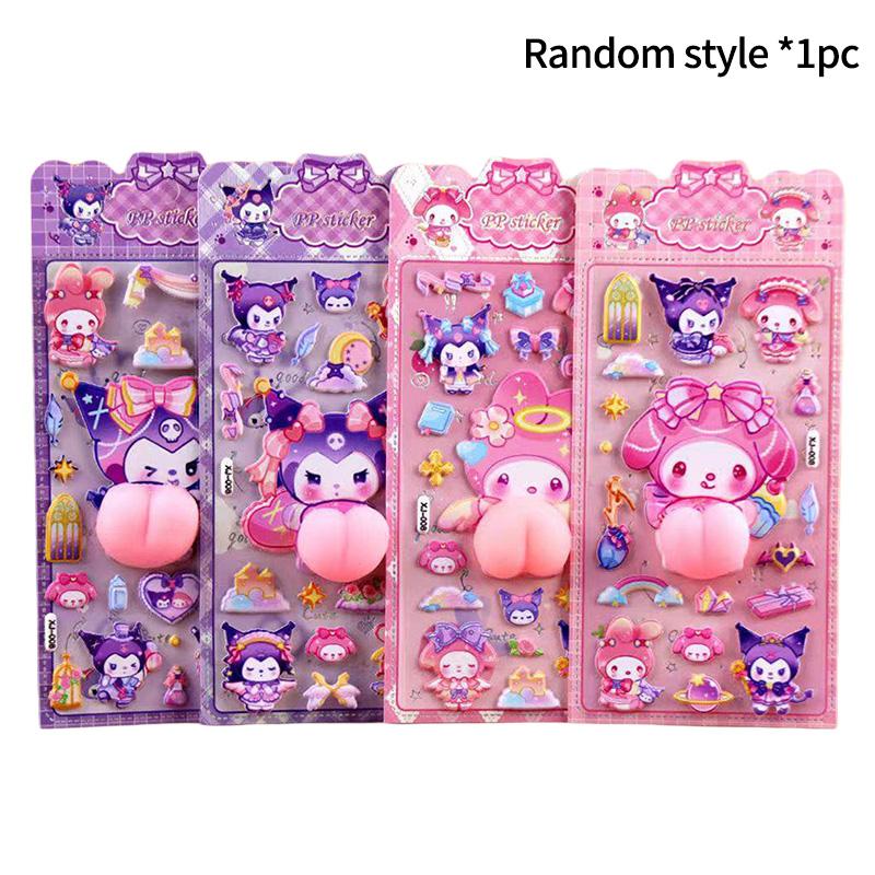 

Sticker Cartoon Animal Happy Buttocks Stickers Scrapbook Phone Case Puffy Squishy Stress Relief 3D PP DIY Squeezable Decompression Anti Anxiety Fidget
