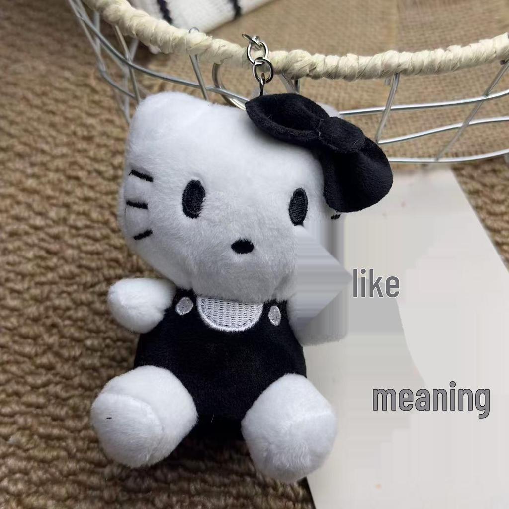 Sanrio Hello Kitty, Kuromi, and My Melody Plush Pendant Dolls - Apple KT Cat Design