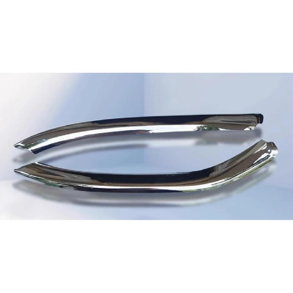 Fog Lamp Frame Light Strip Front Fog Lamp Lower Light Strip Front Bumper Electroplated Decorative Strip for JAC S3 2803115U221G