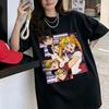 Sailor Moon Vintage Japanese Anime Graphic Cotton T Shirt Summer Unisex Women Streetwear Harajukju YK Couple Kawaii Tee Tops