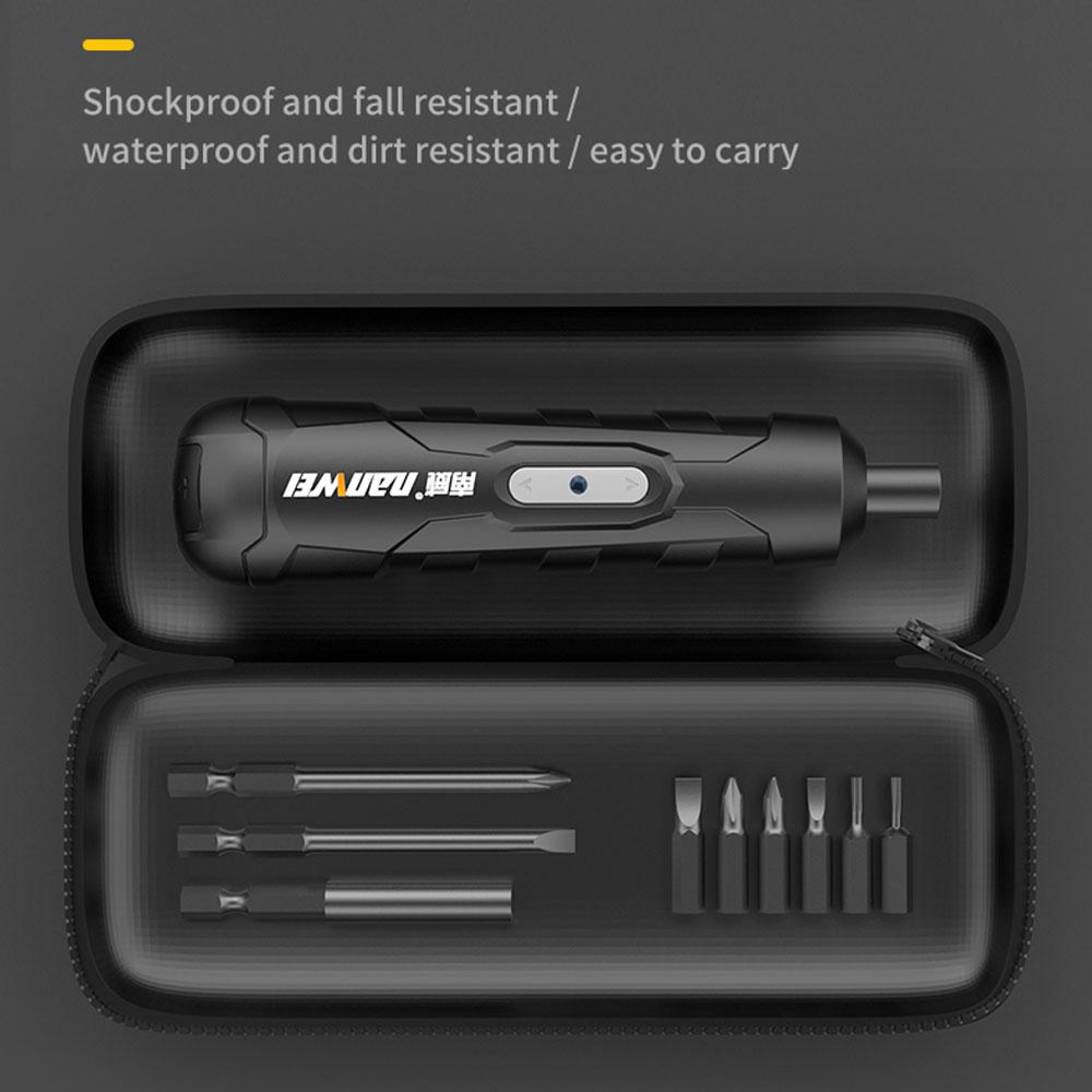 NANWEI Electric Screwdriver Rechargeable Automatic Screwdriver Hand Drill Multi-function Electric Batch Tool 4V
