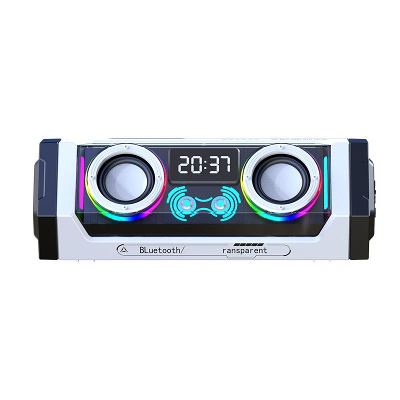 Mini Mecha Bluetooth Speaker Subwoofer RGB Ambient Light Soundbar Wireless TWS Connection Surround Music Box TF Card MP3 Player