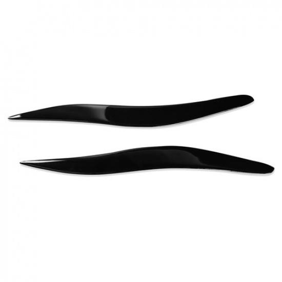 For Lexus IS250/300 06-12 Glossy Piano Black Headlight Eyelid Eyebrow Trim Decal
