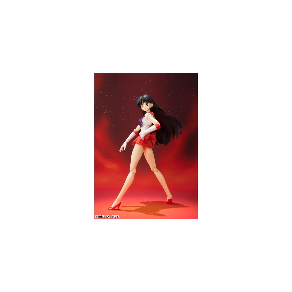 TAMASHII NATIONS S.H. Figuarts Sailor Moon Sailor Mars Animation Color Edition 140mm PVC Action Figure