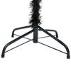 Maison Exclusive - Arbre de Noël artificiel pré-éclairé et boules noir 150 cm PVC