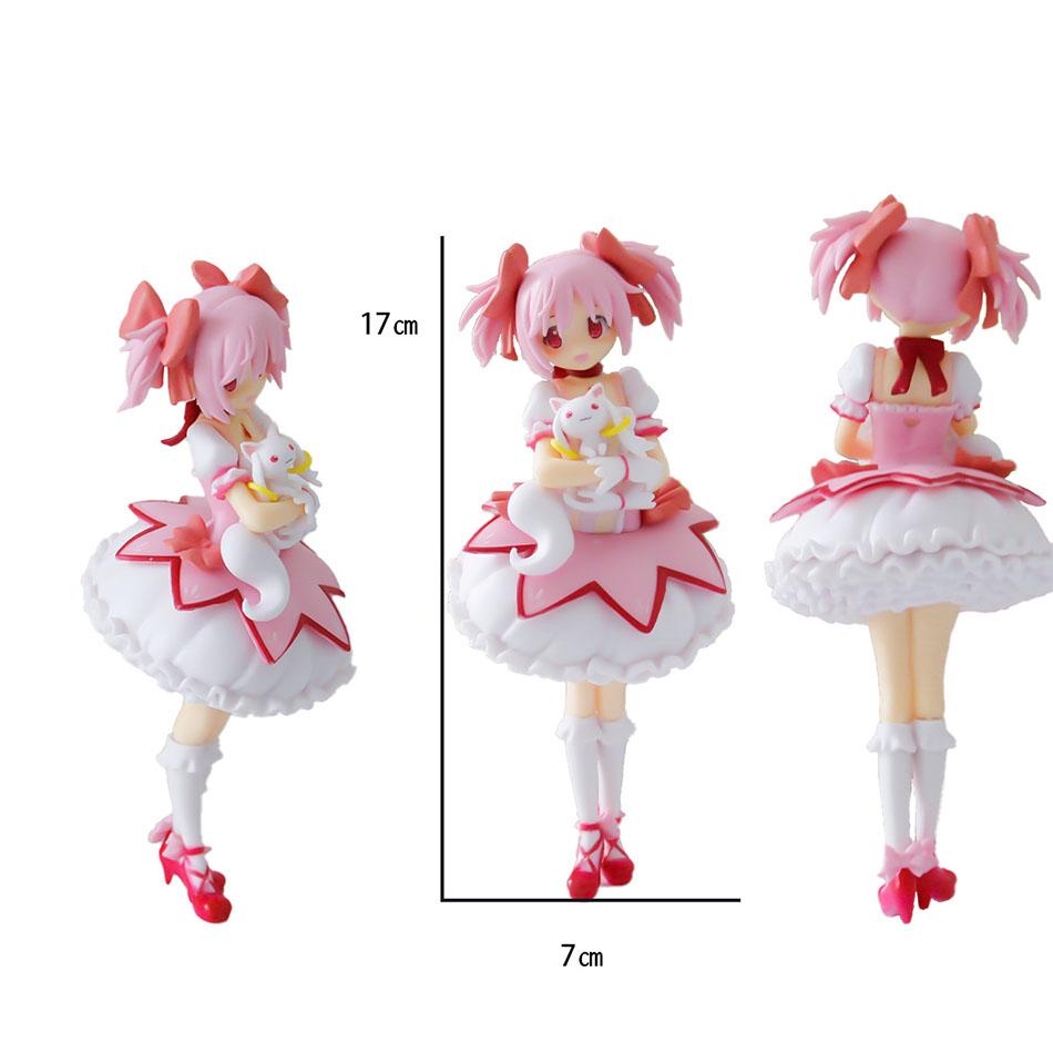 Kaname Madoka Anime Figure Puella Magi Madoka Magica Character Model Figurine Desktop Ornament Toy Collection Gift for Christmas