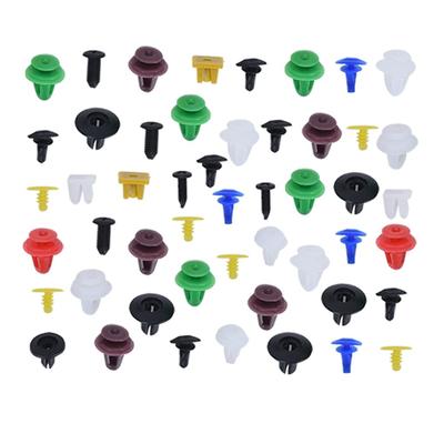 Generic Color Size Random Universal Fender Retainer Clip Vehicle Rivet Door Panel Trim Splash Shield Push Pin Accessories, 100pcs