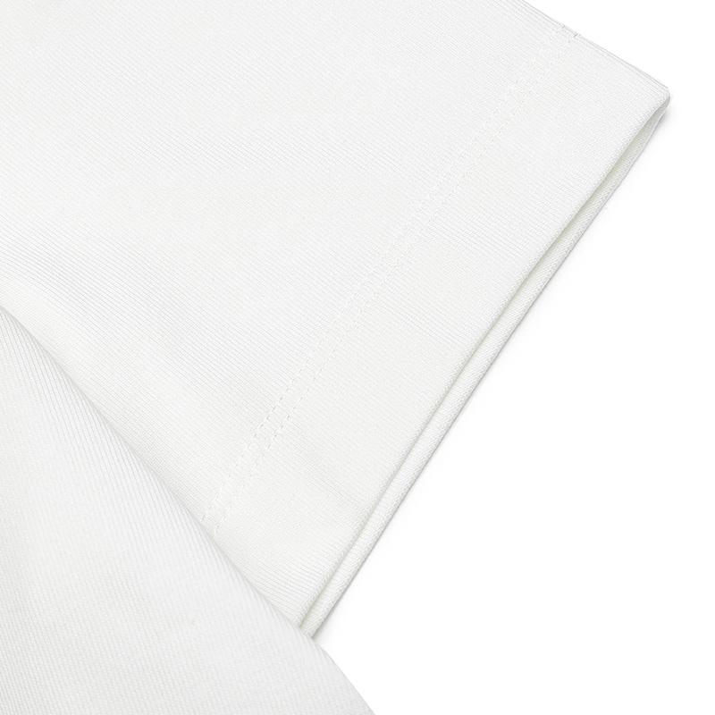 Fila Original Casual Versatile Knitted Short Sleeve T-Shirt Women Tops Cloud-Mushroom-White F11W519103FWT